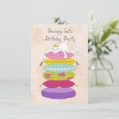 Invitations de fête d'anniversaire du chat (Debout devant)