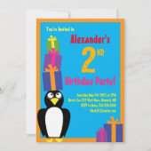 Invitations de fête d'anniversaire d'un enfant d'a (Devant)