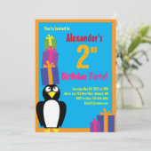 Invitations de fête d'anniversaire d'un enfant d'a (Debout devant)