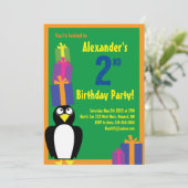 Invitations de fête d'anniversaire d'un enfant d'a (Debout devant)