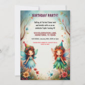 Invitations de fête d'anniversaire Enchanted Fairy (Devant)