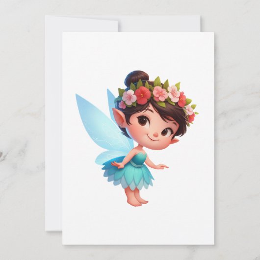 Invitations de fête d'anniversaire Enchanted Fairy (Dos)