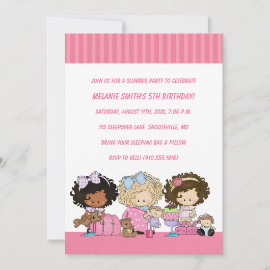 Invitations de fête d'anniversaire et de bois d'oe (Devant)