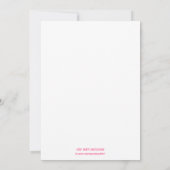 Invitations de fête d'anniversaire et de bois d'oe (Dos)