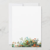 Invitations de fête d'anniversaire fleur sauvage (Dos)