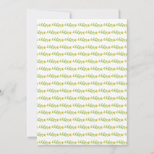 Invitations de fête d'anniversaire Fleurs sauvages (Dos)