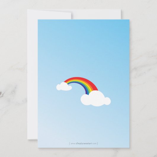 Invitations de fête d'anniversaire :: fun arc-en-c (Dos)