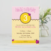 Invitations DE FÊTE D'ANNIVERSAIRE :: ladybird 1P (Debout devant)