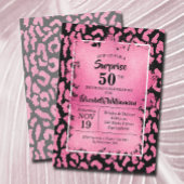 Invitations de fête d'anniversaire Leopard