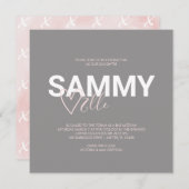 Invitations de fête d'anniversaire moderne en lign (Devant / Derrière)