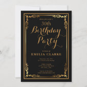 Invitations de fête d'anniversaire moderne pour ad (Devant)