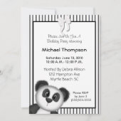 Invitations de fête d'anniversaire Panda (Devant)