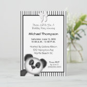 Invitations de fête d'anniversaire Panda (Debout devant)