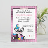 Invitations de fête d'anniversaire Panda (Debout devant)