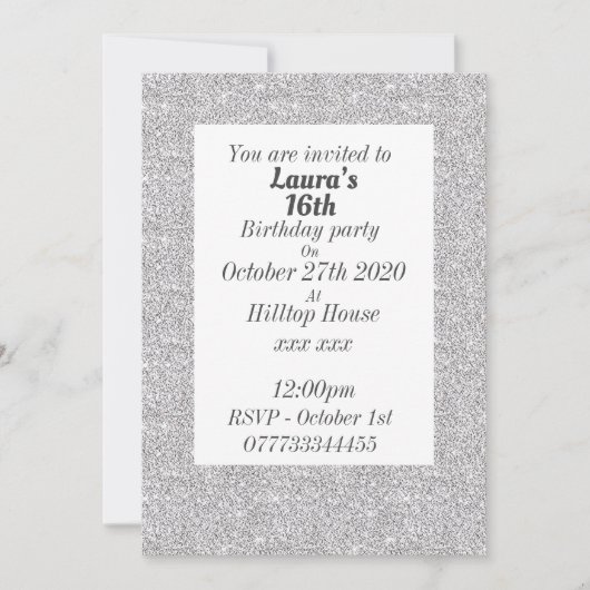 Invitations de fête d'anniversaire personnalisées (Devant)