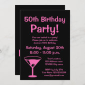 Invitations de fête d'anniversaire personnalisées  (Devant / Derrière)