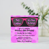 Invitations de fête d'anniversaire personnalisées (Debout devant)