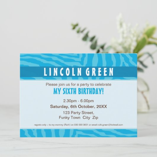 Invitations DE FÊTE D'ANNIVERSAIRE :: poster de an (Debout devant)