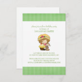 Invitations de fête d'anniversaire pour une fille (Devant / Derrière)