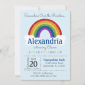 Invitations de fête d'anniversaire Rainbow - Rainb (Devant)