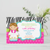 Invitations de fête d'anniversaire Spa (Debout devant)