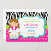 Invitations de fête d'anniversaire Spa (Devant / Derrière)