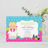 Invitations de fête d'anniversaire Spa (Debout devant)