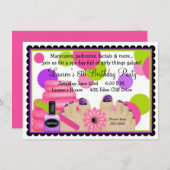 Invitations de fête d'anniversaire Spa (Devant / Derrière)