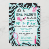 Invitations de fête d'anniversaire Spa Sparkle (Devant / Derrière)