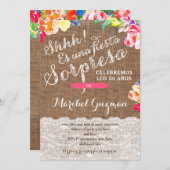 Invitations de fête d'anniversaire surprise pour L (Devant / Derrière)