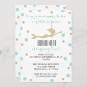 Invitations de fête d'anniversaire turquoise et Go (Devant / Derrière)