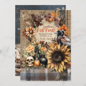 Invitations de fête d'automne (Devant / Derrière)