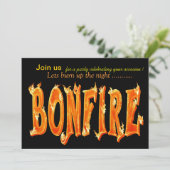 Invitations de fête de Bonfire (Debout devant)