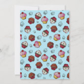 Invitations de fête de couleur 6e anniversaire gar (Dos)