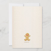 Invitations de fête de décoration de biscuits de v (Dos)