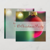 Invitations de fête de décoration de Noël de (Devant / Derrière)