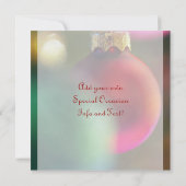 Invitations de fête de décoration de Noël de (Dos)