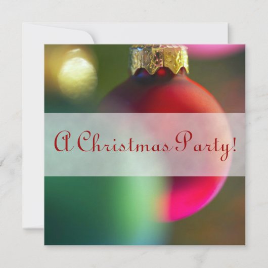 Invitations de fête de décoration de Noël de (Devant)