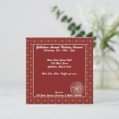 Invitations de Fête de Fête de Fête de Snowflake r (Debout devant)