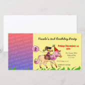 Invitations de fête de fille de 2e anniversaire (p (Devant / Derrière)
