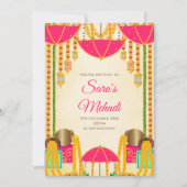 Invitations de fête de henné et invitations de fêt (Devant)