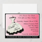 Invitations de Fête de la mariée (Devant / Derrière)