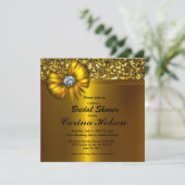 Invitations de Fête de la mariée d'arc d'or de (Debout devant)