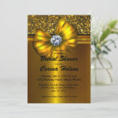 Invitations de Fête de la mariée d'arc d'or de (Debout devant)