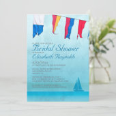 Invitations de Fête de la mariée de bateaux (Debout devant)