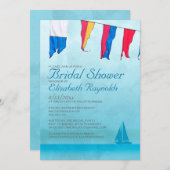 Invitations de Fête de la mariée de bateaux (Devant / Derrière)