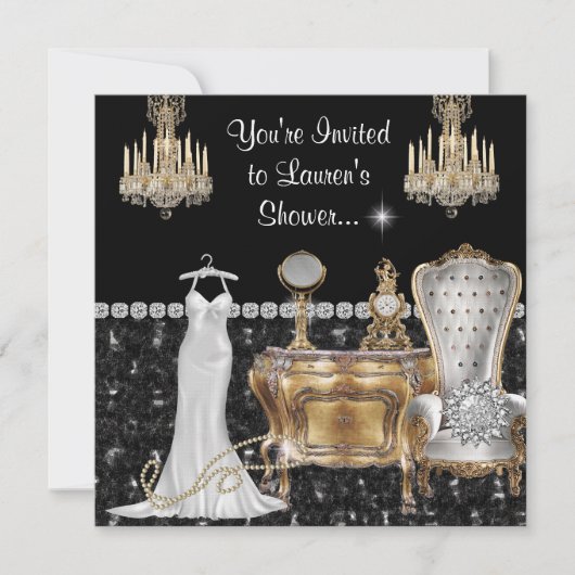 INVITATIONS de Fête de la mariée de CHARME de (Devant)