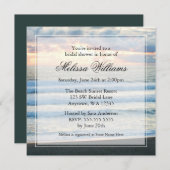 Invitations de Fête de la mariée de coucher du (Devant / Derrière)