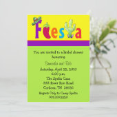 Invitations de Fête de la mariée de fiesta (Debout devant)