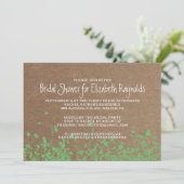 Invitations de Fête de la mariée de jardin (Debout devant)